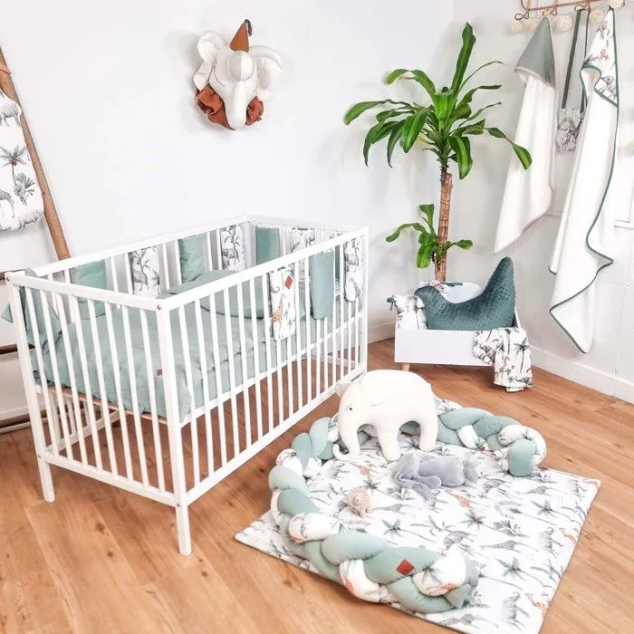 Drap Housse couffin Ovale - SEVIRA KIDS - Collection Safari - Satin de coton - Fabrication française-3