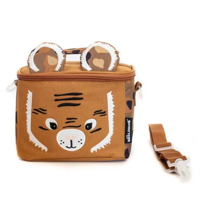 Sac gouter isotherme Les Déglingos - Tigre - Nylon - Enfant - Marron - Orange-3