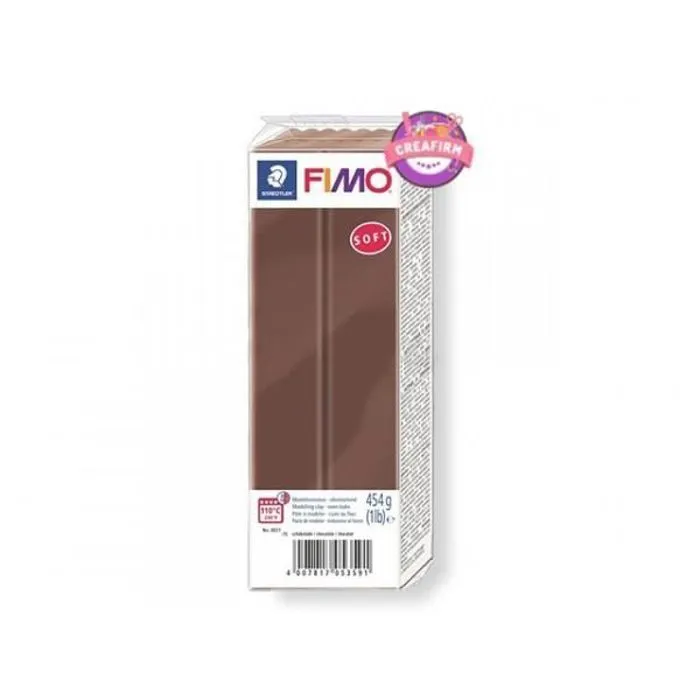 Pâte polymère - Fimo - Chocolat n°75 - 454g - Facile à manipuler - Idéale pour débutants-0