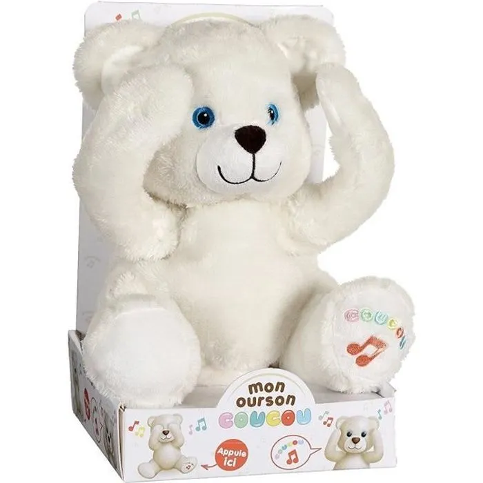 Peluche Ourson Coucou - GIPSY - 25 cm - Mixte - Plush-0