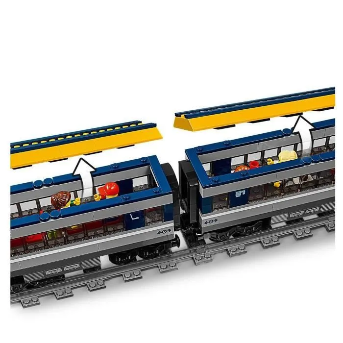 LEGO® 60197 City Le train de Passagers Télécommandé Bluetooth, Moteur à pile, Jouet enfant 6 ans, Rails et Accessoires-3
