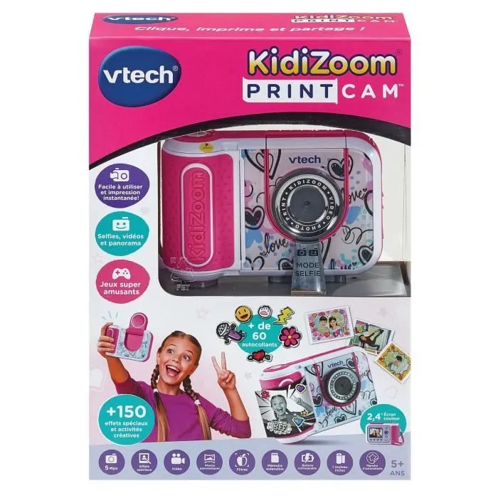 VTECH KIDIZOOM PRINT CAM (ROSE)-5