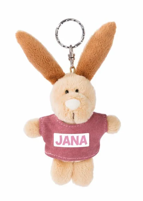 Peluche Nici - 44624 - Jana Porte-cles Lapin avec t-Shirt 10 cm-0