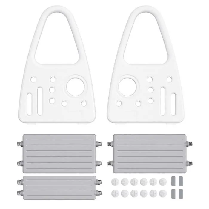 YUENFONG Marchepied pour Enfants - 2 marches - Escabeau Pliable En plastique - Pour la cuisine et la salle de bain - Gris-3