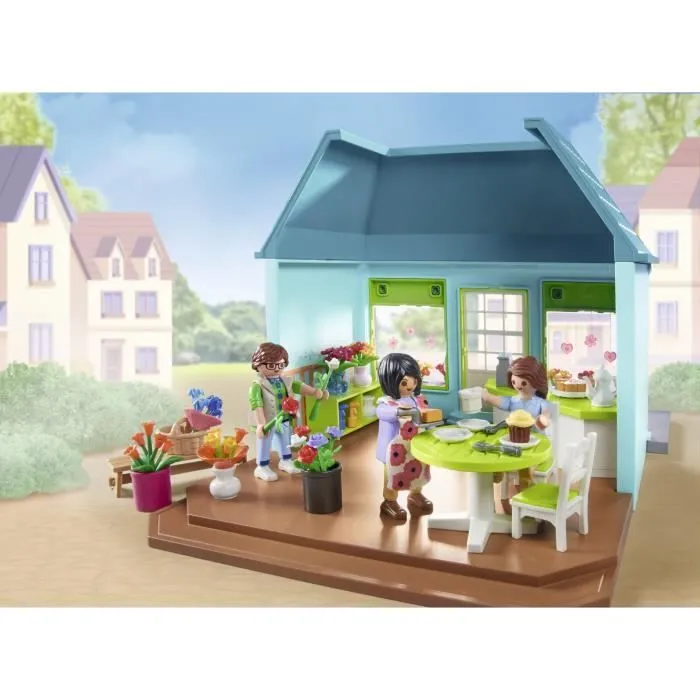 PLAYMOBIL 71807 Boutique de fleuriste et salon de thé-2