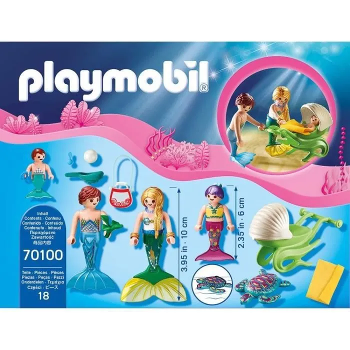 PLAYMOBIL - 70100 - Magic Les Sirènes - Famille de sirènes-1