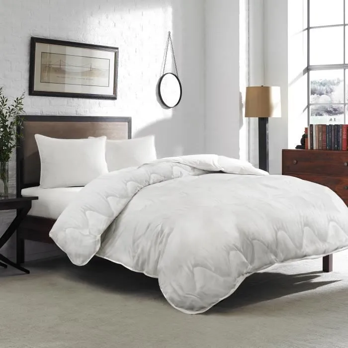 Couette 4 Saisons - ZENPUR - Microfibre - 240X220cm - 500 gr/m² - Blanc-0
