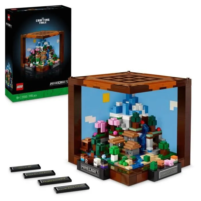 LEGO® Minecraft® 21265 L’établi - Set de Construction et d'Exploration - Cadeau Adultes-0