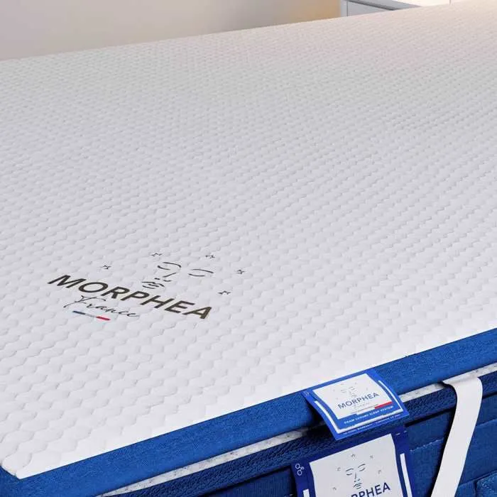 Surmatelas 140x190x5cm CLOUDY Premium - Mousse à Mémoire de Forme et Tissu Respirant - Soutien très moelleux - Morphea-2