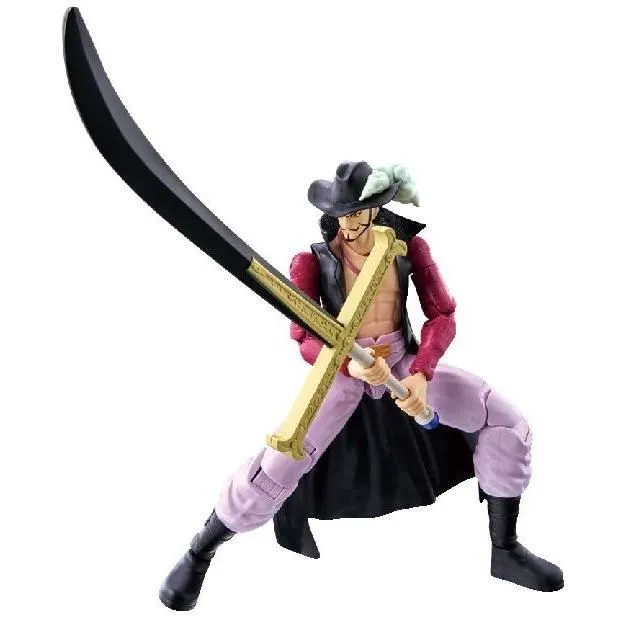 Figurine Anime Heroes articulée - BANDAI - One Piece - Dracule Mihawk Œil de Faucon - 17 cm-3