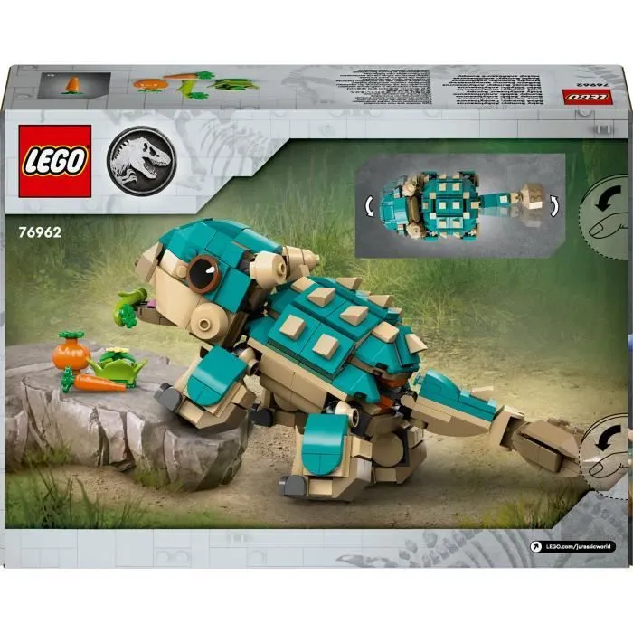 LEGO® Jurassic World 76962 Bébé Bumpy, l’ankylosaure - Pour les fans de La Colo du Crétacé-5