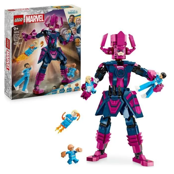 LEGO Marvel 76316 Les Quatre Fantastiques contre la figurine de Galactus - Jeu dès 9 ans-0