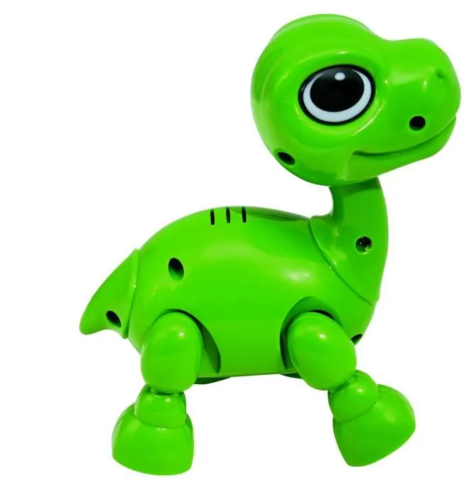 Power Puppy Mini - Robot dinosaure avec effets lumineux et sonores, contrôle par claquement de main, répétition-2