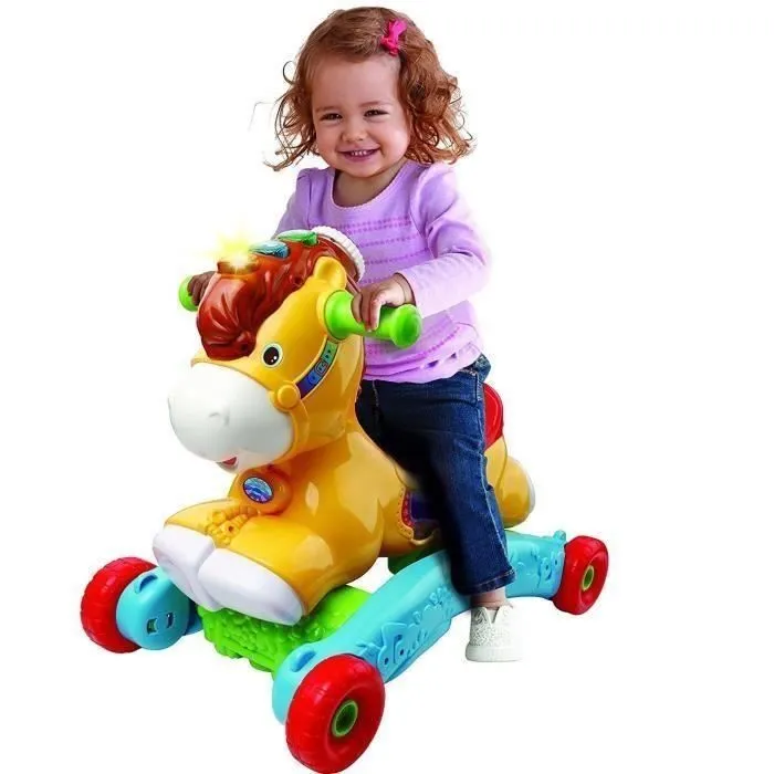 Porteur à Bascule P'tit Galop, Mon Poney Basculo 2en1 - VTECH BABY - Parlant et Lumineux - Multicolore-1