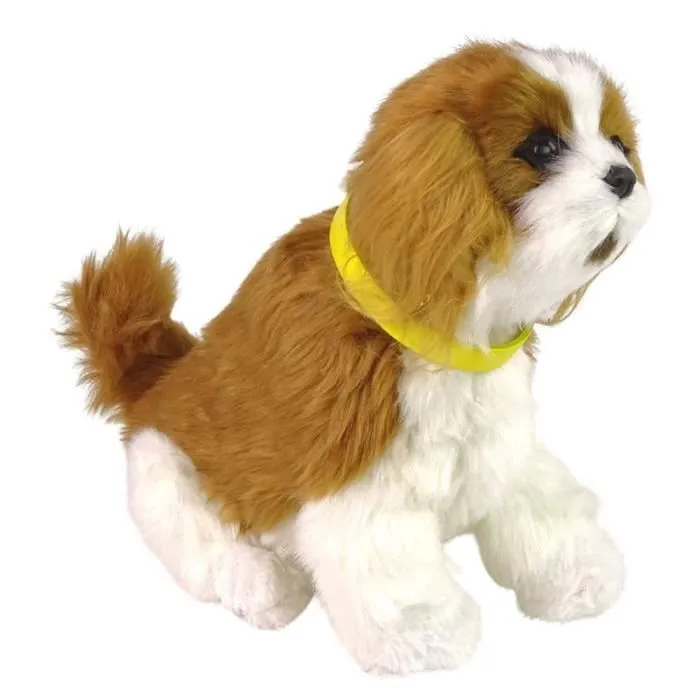 Peluche interactif chien Cavalier avec queue qui bouge et aboie-0