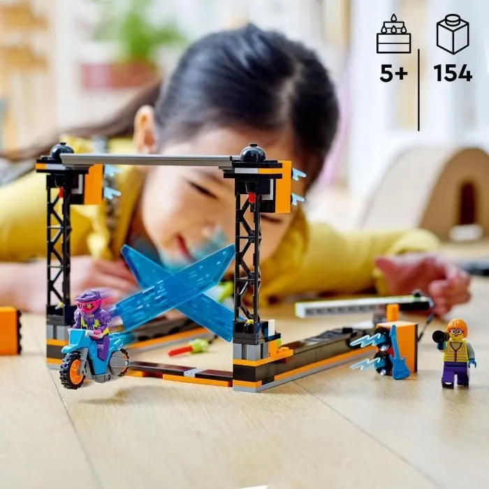 LEGO® 60340 City Stuntz Le Défi de Cascade : Les Lames, Jouet de Moto Cross avec Cascadeur pour Garçons et Filles de 5 Ans et Plus-4