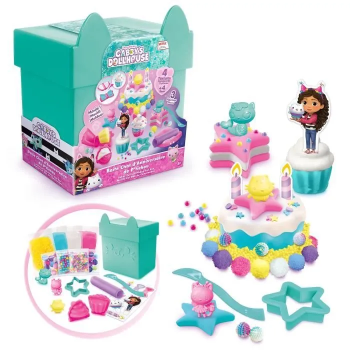 Canal Toys - GABBY ET LA MAISON MAGIQUE - La Boîte Chat d'anniversaire de P'tichou - GAB 015-0