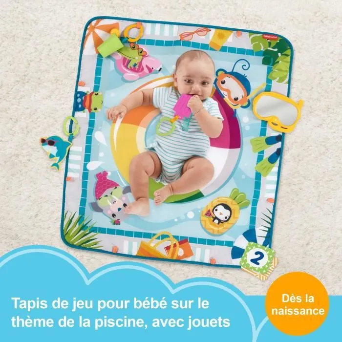 Fisher-Price - Tapis d’Activités Amusant - Tapis d’Éveil pour Bébé - Dès la naissance-7
