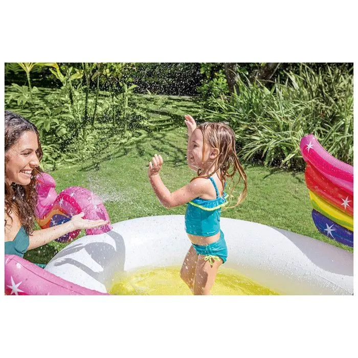 Piscine gonflable Licorne avec fontaine - Intex-4