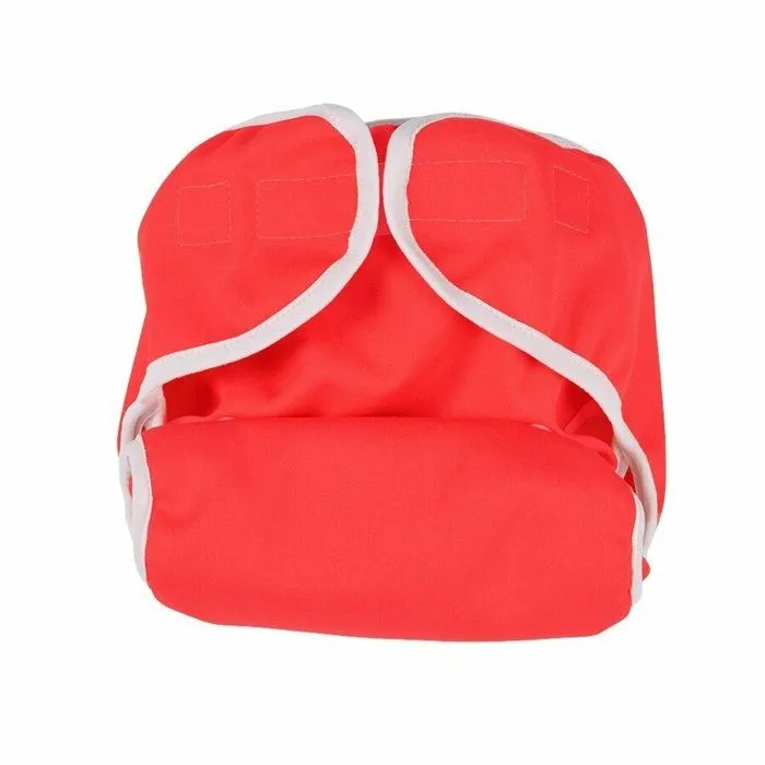 Kit d'essai Couches Lavables - So Bamboo - Taille Unique (3-15 kg) - Tomate-Blanc-2