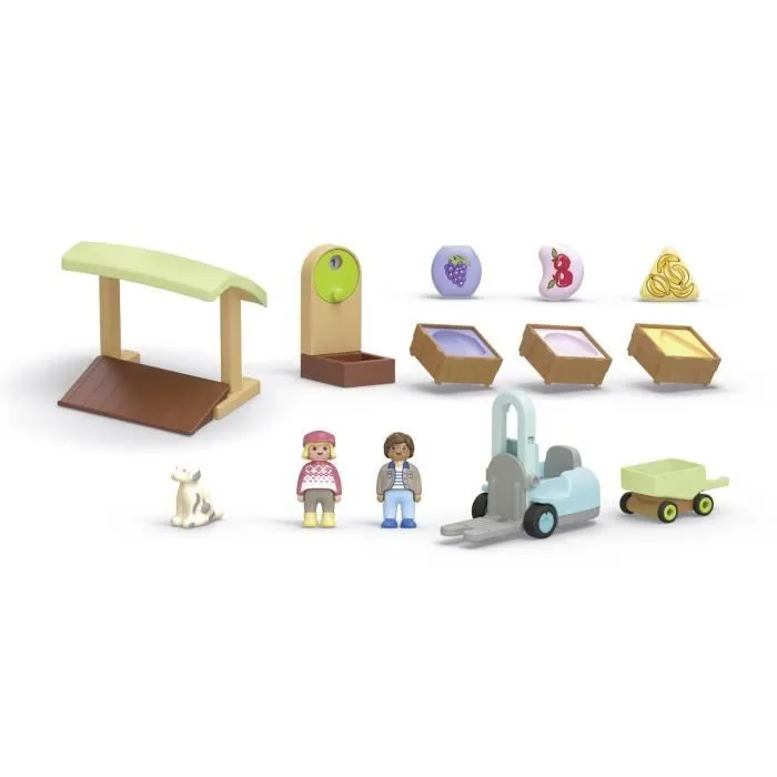 PLAYMOBIL Junior 71691 Etal fruits légumes bio, Dès 12 mois-6