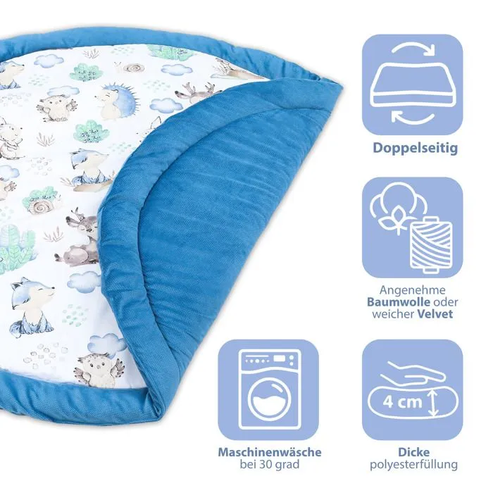 Coussin de sol pour enfant 100 cm – hérisson rembourré-2