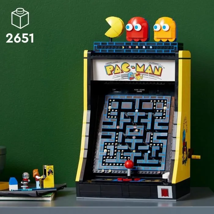 LEGO 10323 Exclu Cdiscount Icons Jeu d’Arcade PAC-MAN, Maquette pour Adultes à Construire, Machine de Jeu avec des Personnages-1
