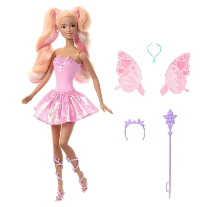 Poupée Barbie Fée-Ailes Et Tenue Avec Changement De Couleur-3