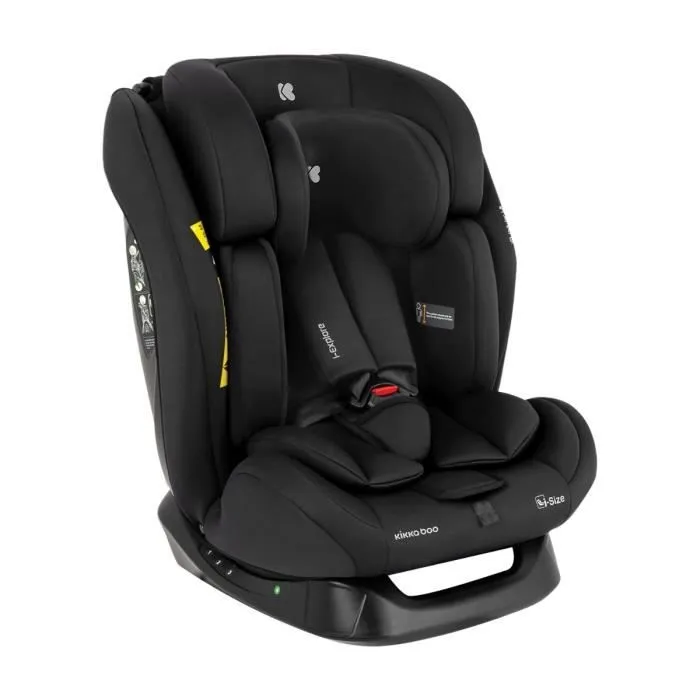 Kikkaboo siège enfant i-Explore i-Size (40 - 150 cm) appui-tête réglable harnais [Noir]-2
