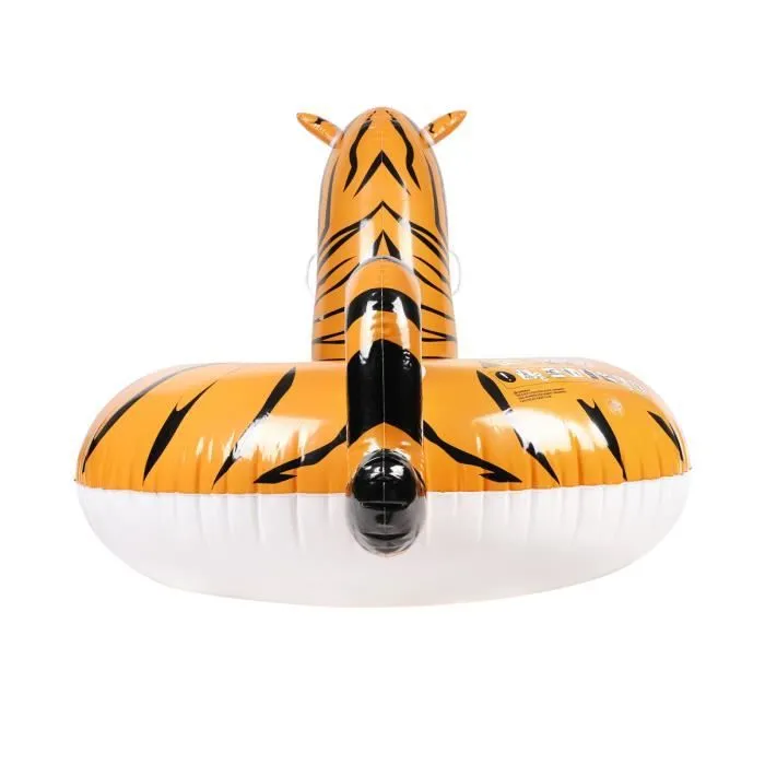 Bouée Gonflable XXL Chevauchable - Tigre - 150x105x100cm-2