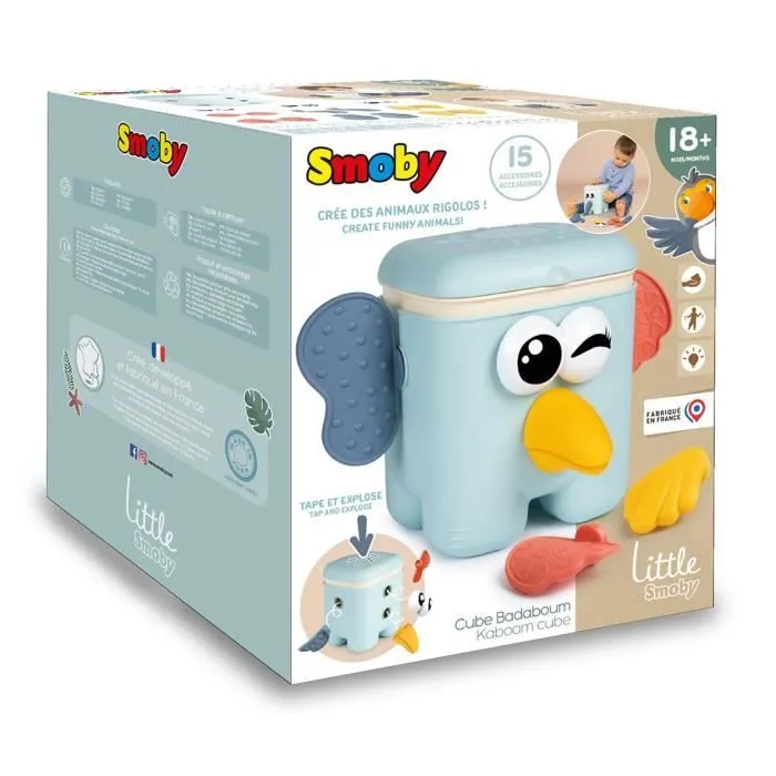 Little Smoby - Cube éveil Badaboum - Création d'animaux rigolos - Fabrication française-5