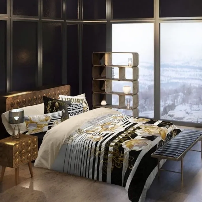 Housse de Couette - Naturals Luxury - Lit de 90 - 100% Coton - Dimensions 150x220 cm - Taie incluse-2