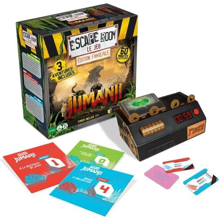 RIVIERA GAMES - Escape Room le Jeu - Coffret de 3 aventures - JUMANJI-0