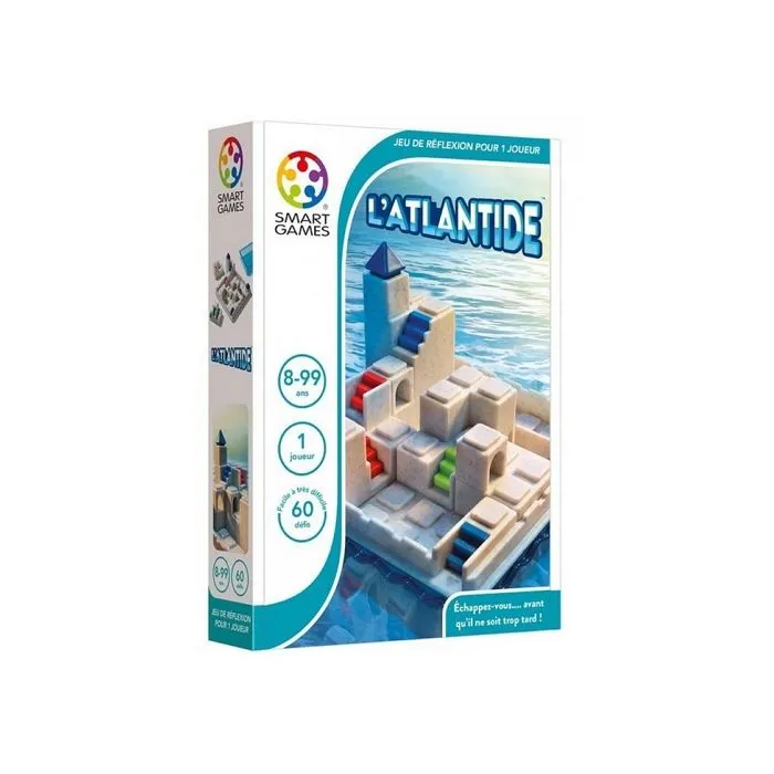 Jeu de puzzle - SMARTGAMES - l'atlantide - 60 missions - 1 joueur ou plus - À partir de 8 ans-0