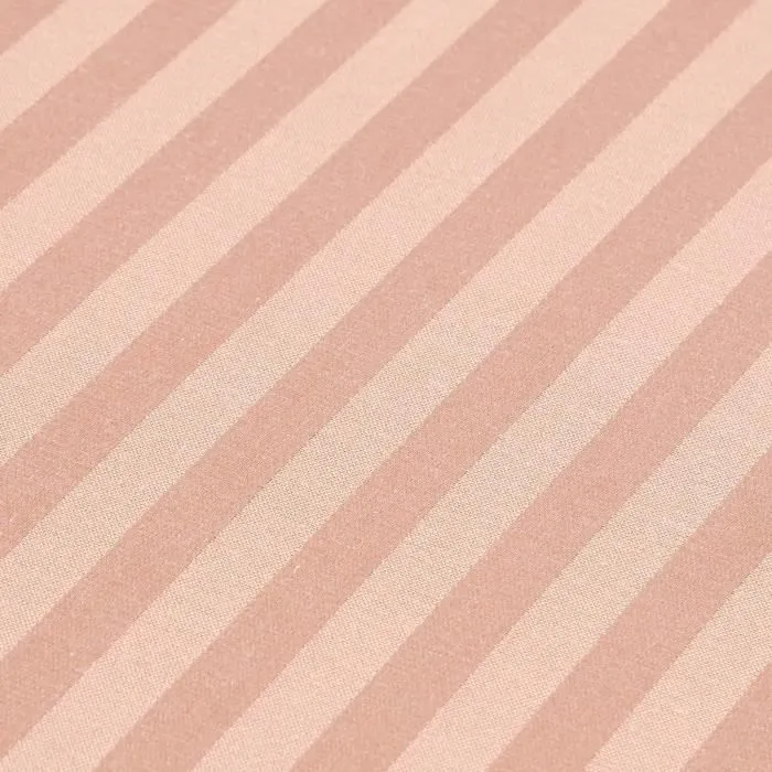 Drap plat rayé satin de coton égyptien 330 fils coloris beige taupe 240 x 300 cm-3