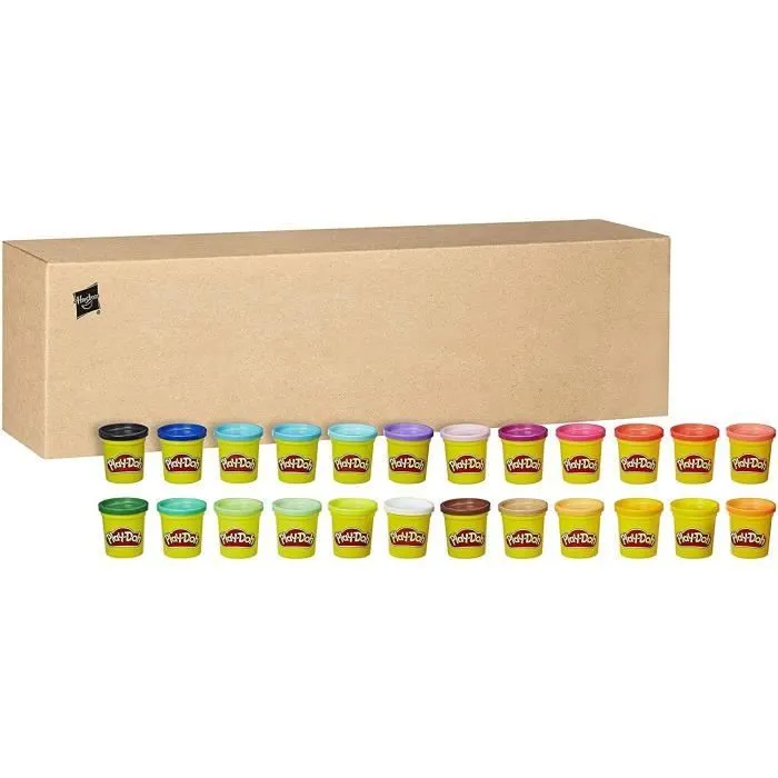 Pâte à modeler Play-Doh - Coffret de 24 pots - 84g - dès 2 ans-0