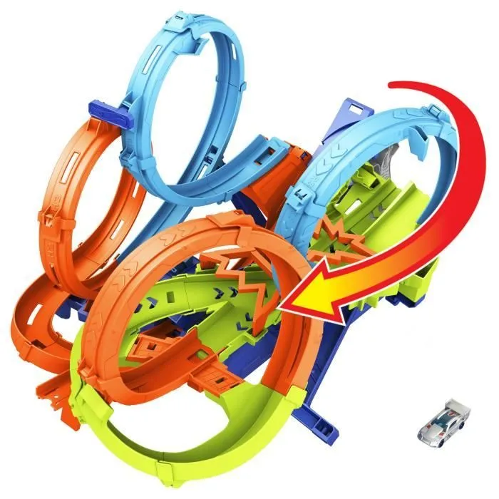 Hot Wheels-Coffret Ultra Crash Looping-Propulseur et voiture HXR70-3