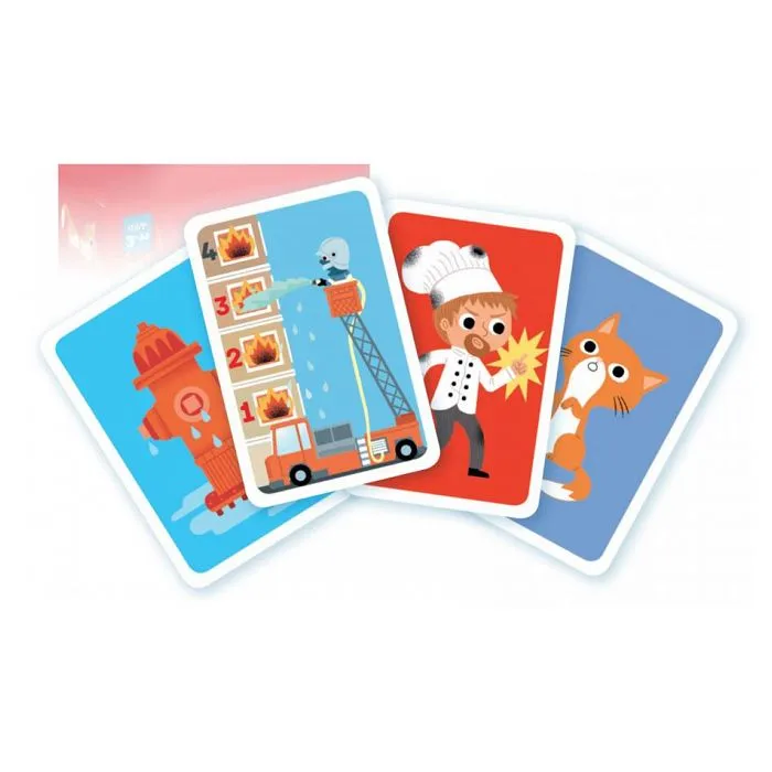 NATHAN - Au feu les Pompiers - Jeu de Cartes-3