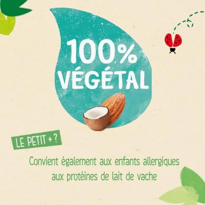 16 Gourdes 100% végétal Fruits & Lait de Coco 4x(4x90g) - Blédina Dès 6 Mois-2