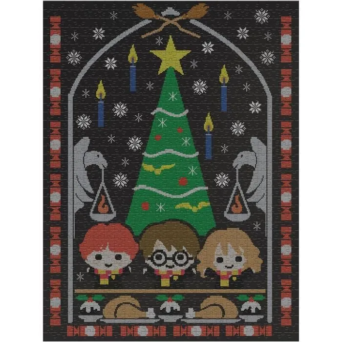 Puzzle Harry Potter Vacances à Poudlard 1000 pièces - Marque Winning Moves - Pour Enfants et Adultes - Intérieur-1