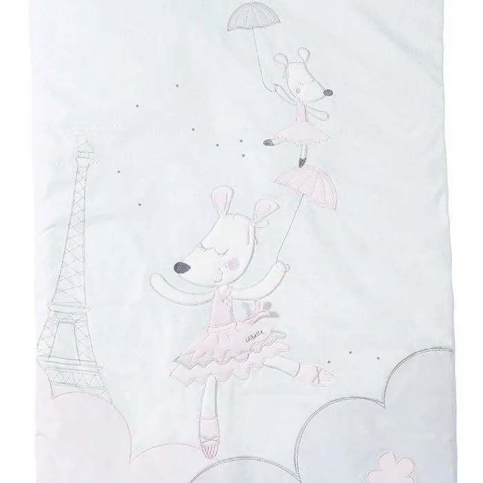 Edredon bébé - SAUTHON - Lilibelle - Blanc et gris - 60x120 cm - Coton et polyester-2