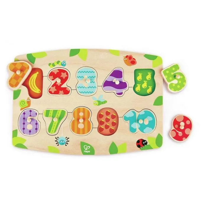 Hape Puzzle à Boutons Chiffres-2