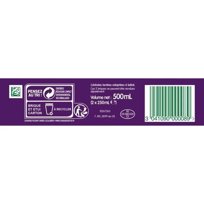 Blédina Blédîner, Céréales bébé Lactées, Dès 6 Mois, Légumes, Potiron, 250 ml-3