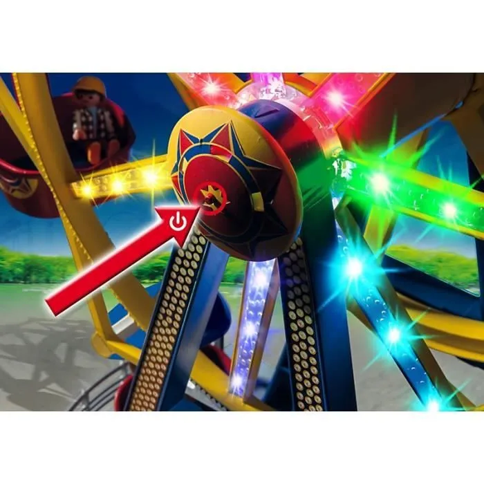PLAYMOBIL - Grande Roue avec Illuminations - Summer Fun - 4 ans et plus - Mixte-3