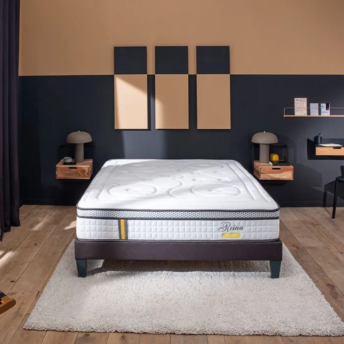 Matelas Ressorts ensachés Reina 2.0 140x190 cm Accueil Mémoire de forme-1