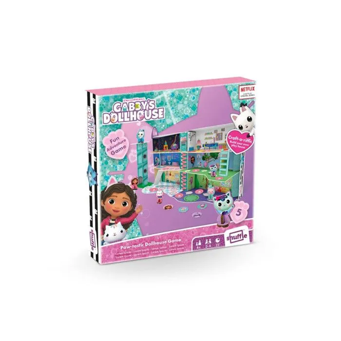 Jeu d'ambiance 3D Shuffle Gabby et la maison magique Le Jeu Chat tastique-0