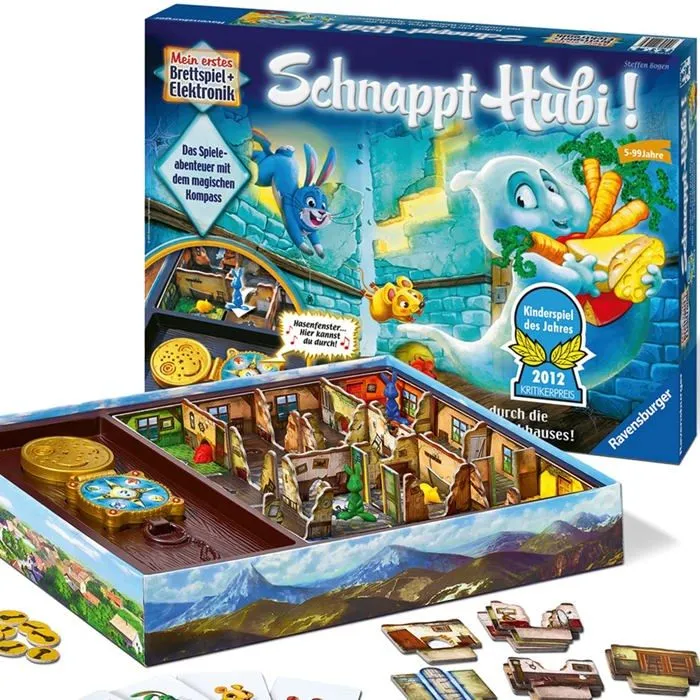 Jeu de societe - jeu de plateau Ravensburger - 22093 - Jeu - Attrape Fantome - Version allemande-0