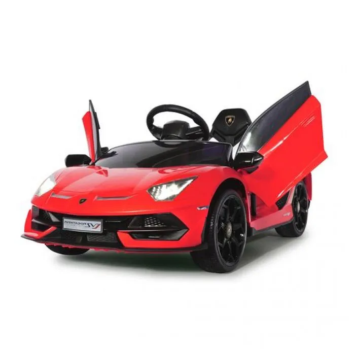 Voiture électrique - JAMARA - Lamborghini Aventador SVJ - Rouge - 12V - Bluetooth-1