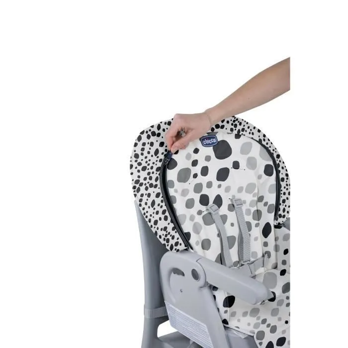 CHICCO Chaise Haute Polly Progres5 4 Roues - Anthracite - Dès la naissance-4