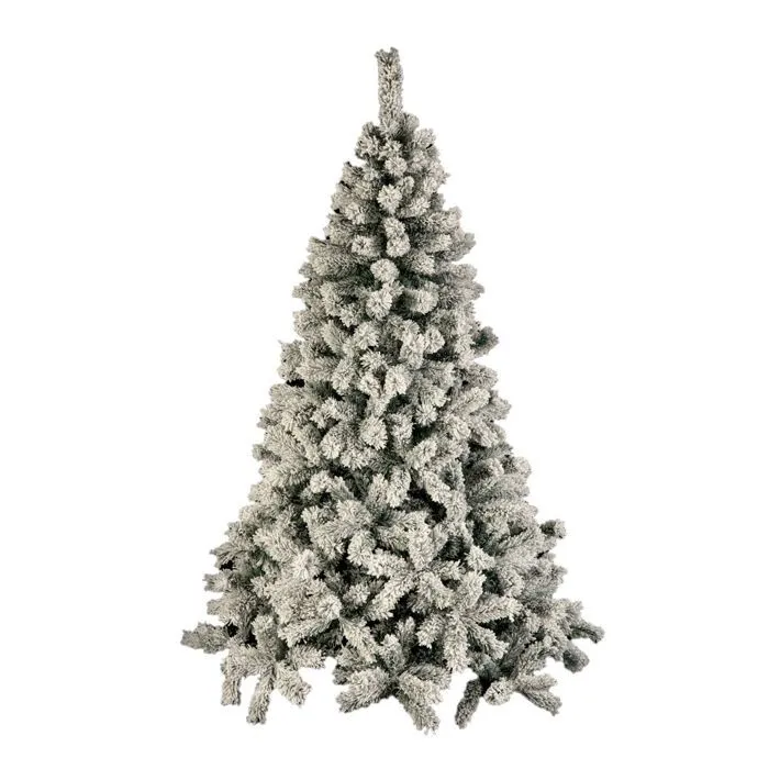 Féérie Lights & Christmas - Sapin de Noël artificiel effet enneigé WINDY PEAK - H. 180 cm - Blanc-0